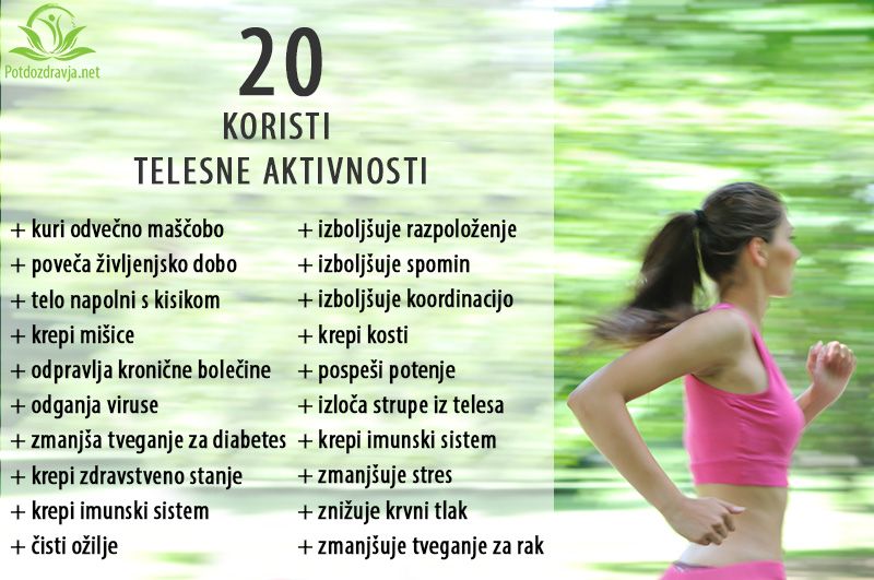20 koristi telesne aktivnosti